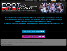 Tablet Screenshot of footfetishbrats.com